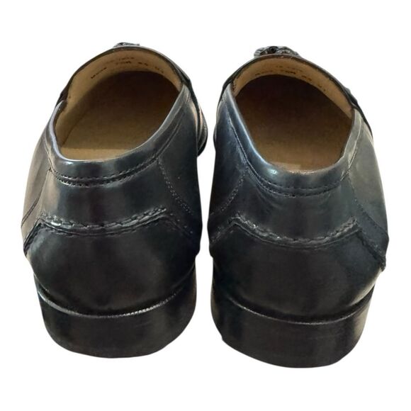 New Johnston & Murphy Black Leather Slip-on Men\'s Tassel Loafers 7.5 7.5M main image 4